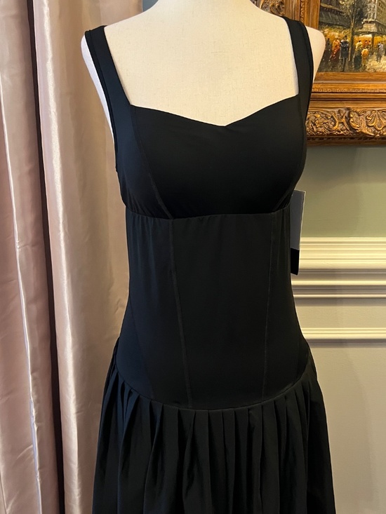 $288 NWT Michi Black Instinct Pleated Tennis Dress Size MEDIUM - Picture 4 of 6